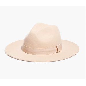 Madewell Women's Biltmore Shaped Felt Hat Size S/M MB607 Tawny Sand